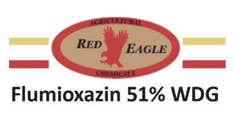 Flumioxazin 51% WDG by Red Eagle logo